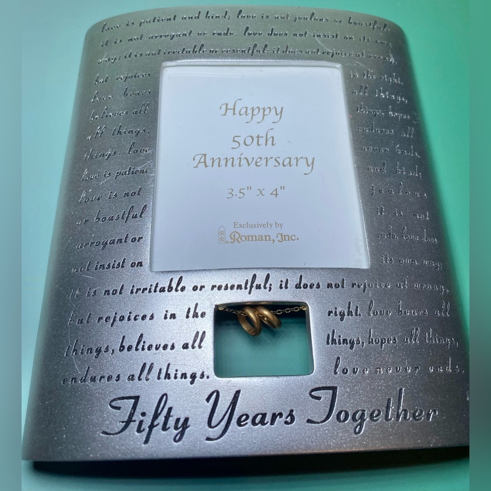 Roman Inc. 50th Anniversary "Fifty Years Together" Picture Frame‎ - Picture 3 of 7